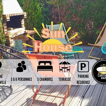 Ferienwohnung Sun House - Terrasse Parking Prive Gratuit Troyes Exterior foto